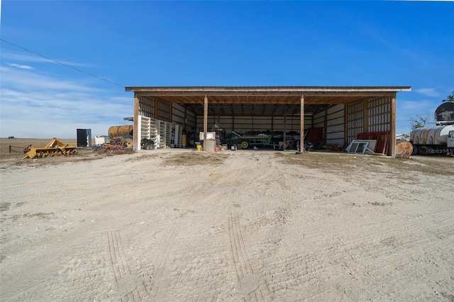 view of pole building with a carport