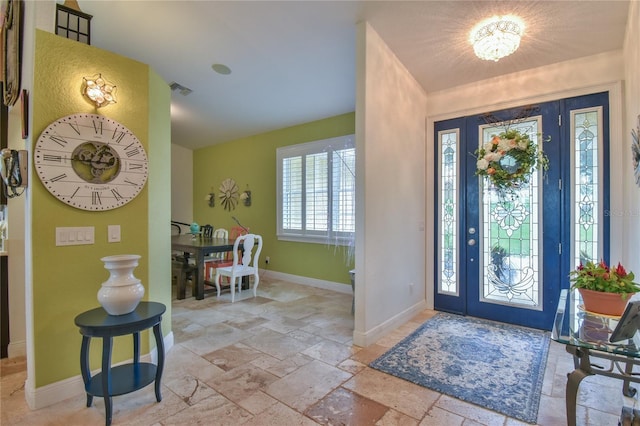 view of entrance foyer