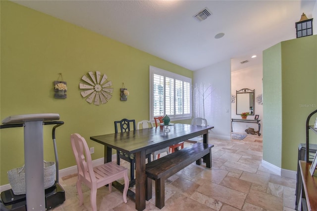 view of dining room