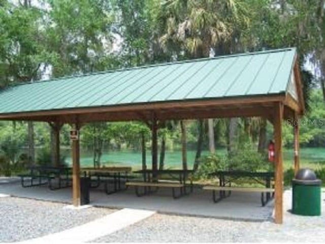 view of property's community with a gazebo