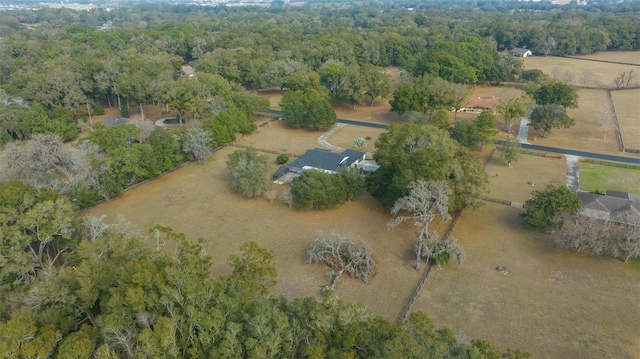 drone / aerial view featuring a rural view