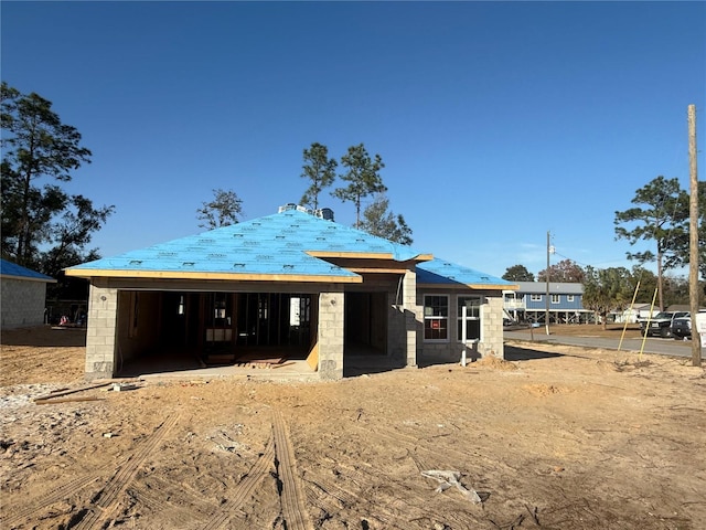 view of property in mid-construction