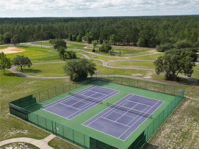 view of tennis court