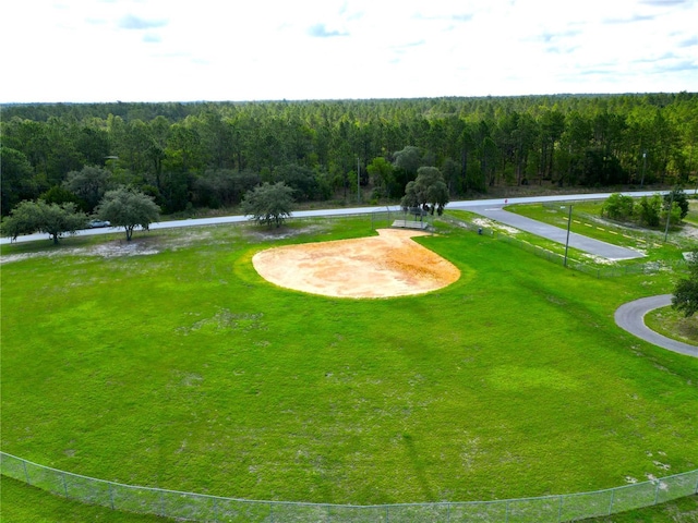 view of community featuring a yard