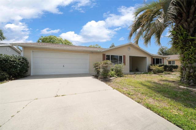 8450 SW 115th Street Rd, Ocala, FL 34481 - single story home featuring a front yard, a garage, and concrete driveway