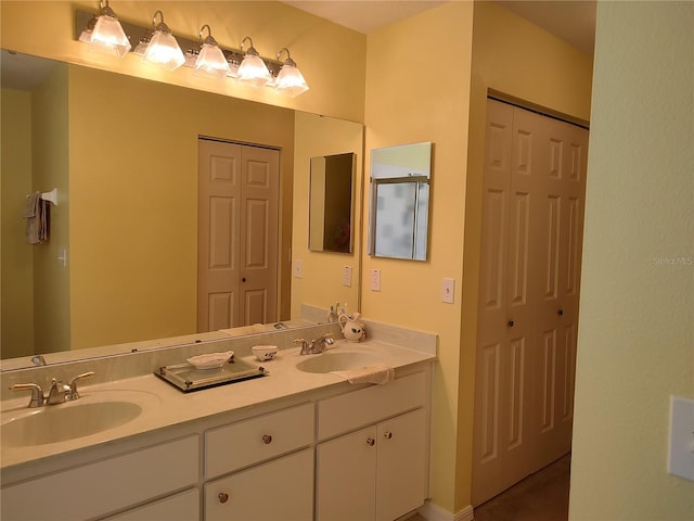 bathroom with vanity