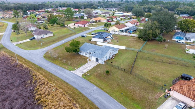 drone / aerial view featuring a residential view