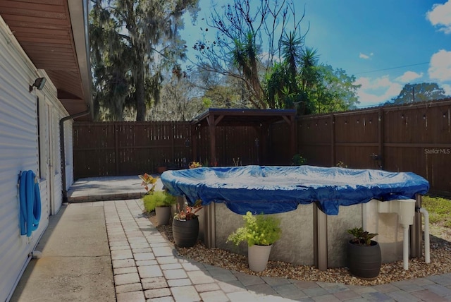 view of pool with a patio