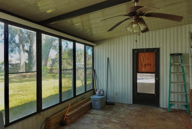 view of sunroom