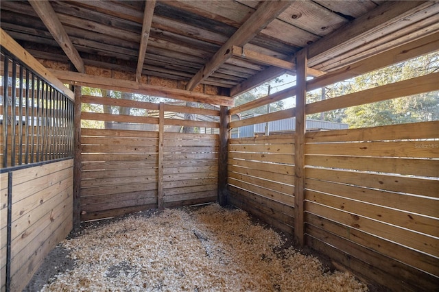 view of stable