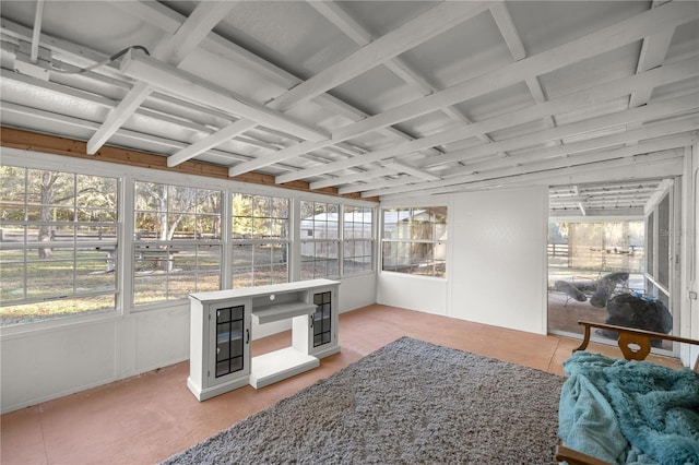 sunroom with a healthy amount of sunlight