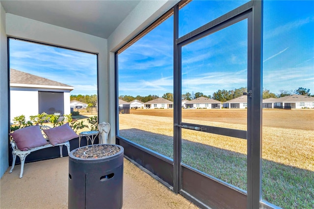 view of sunroom / solarium