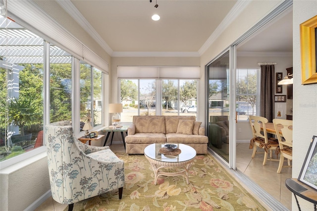 view of sunroom