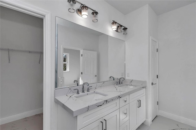 bathroom with vanity