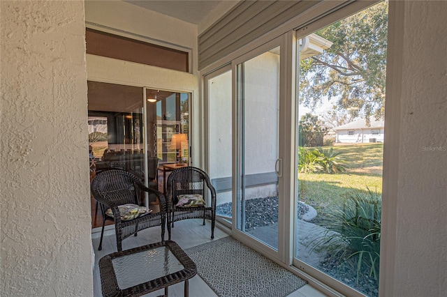 view of sunroom / solarium