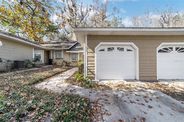 garage with central AC