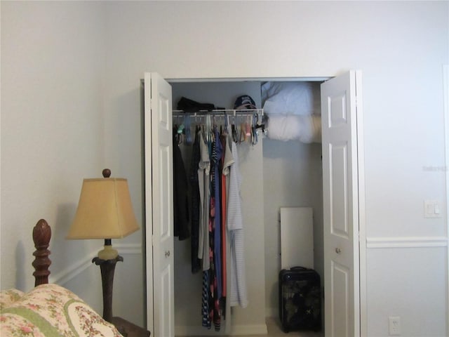 view of closet