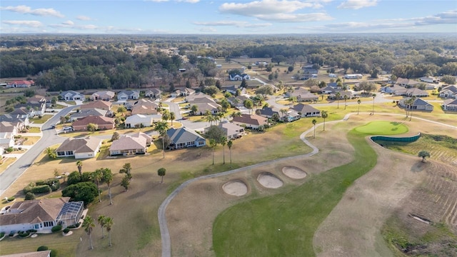 bird's eye view with a residential view