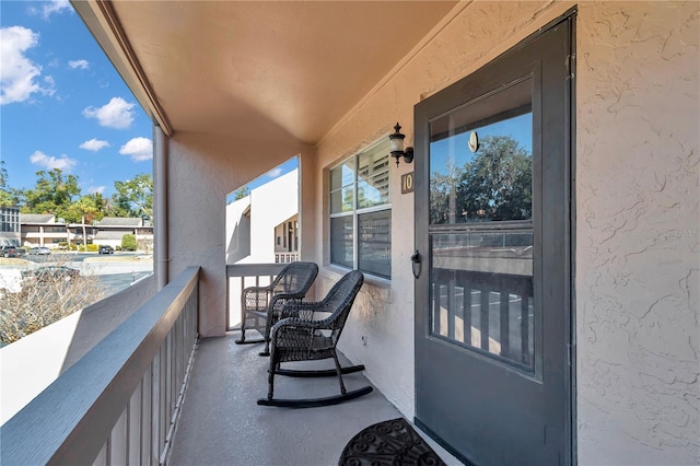 view of balcony