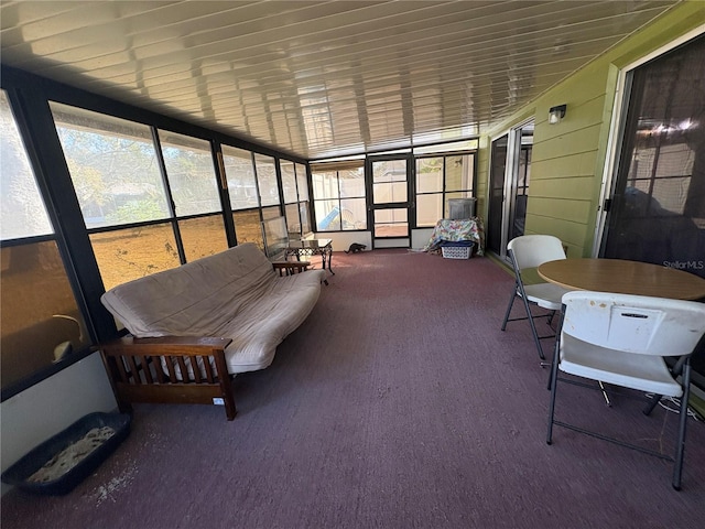 sunroom featuring plenty of natural light