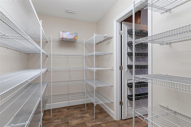 pantry with visible vents