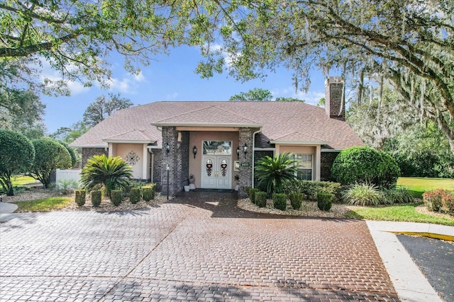 view of front of house featuring french doors