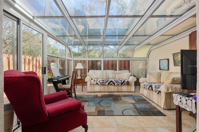 view of sunroom / solarium