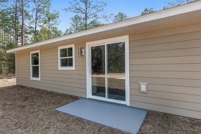 view of rear view of property