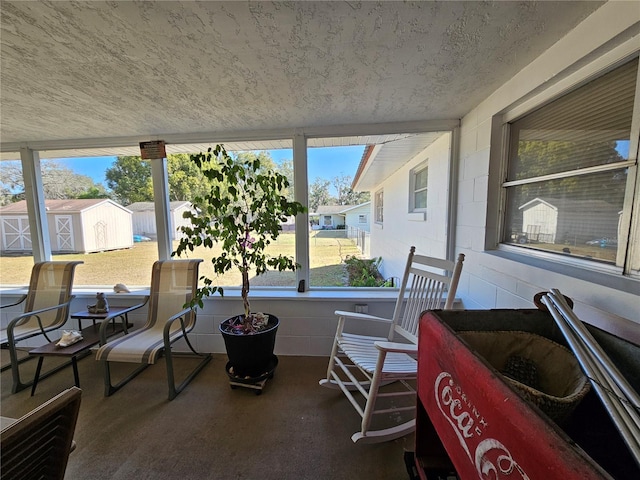 view of sunroom / solarium