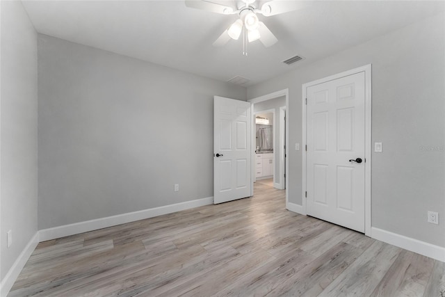 1302 NE 22nd Ave, Ocala, FL 34470 - unfurnished room with ceiling fan and light wood-type flooring