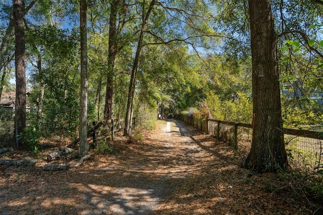 view of road