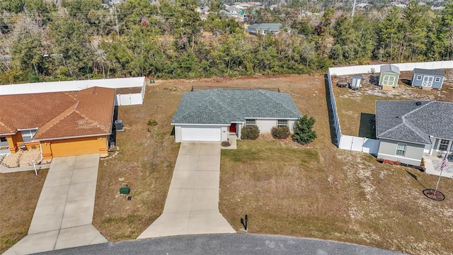 birds eye view of property