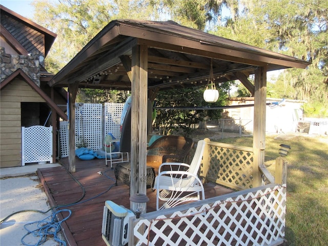 view of patio / terrace featuring a deck