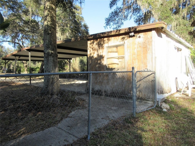 view of outdoor structure