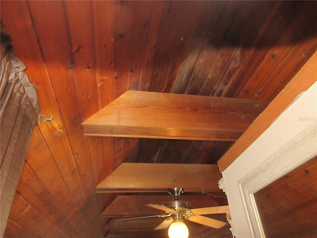 interior details with wood walls