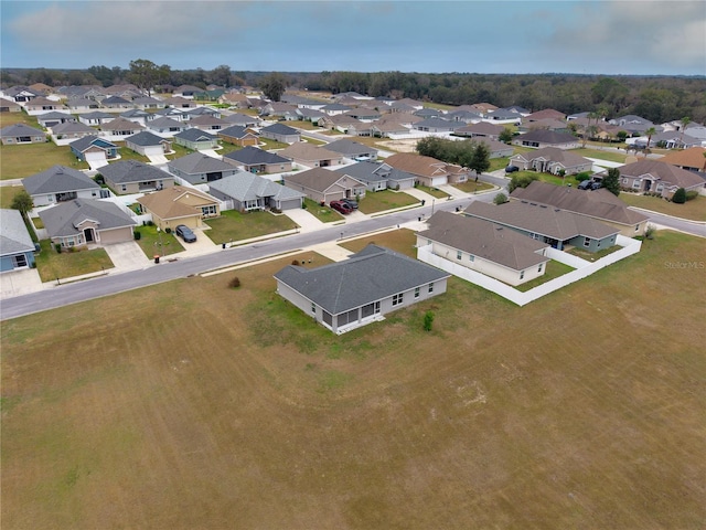 bird's eye view featuring a residential view