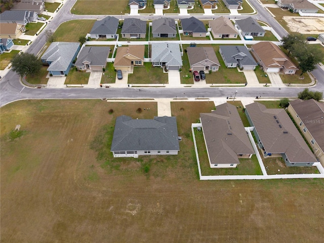 drone / aerial view with a residential view