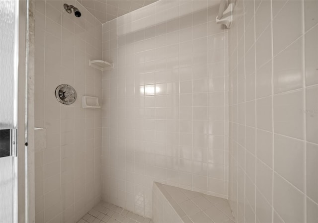 full bathroom with a tile shower