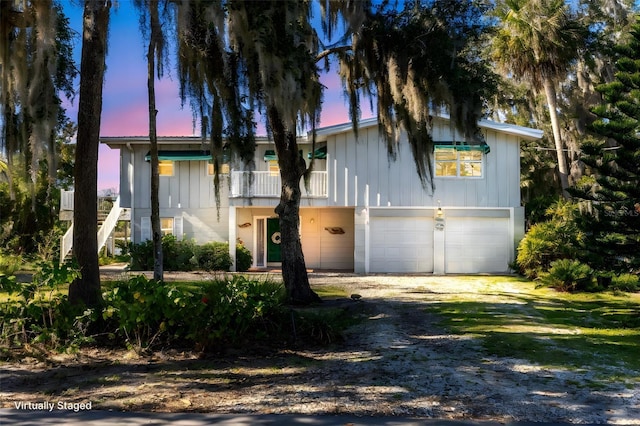 view of front of home featuring a garage