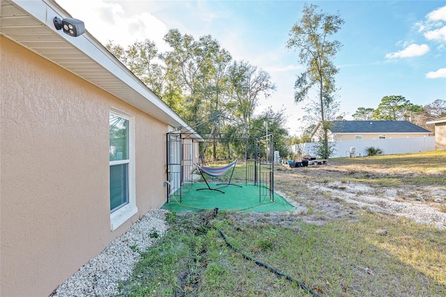 view of yard featuring a gazebo