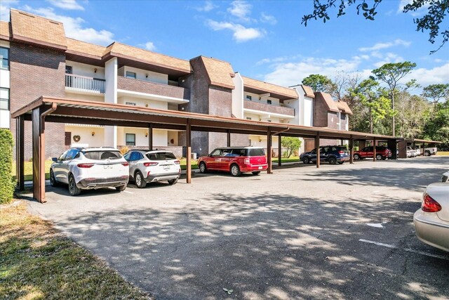 view of parking / parking lot