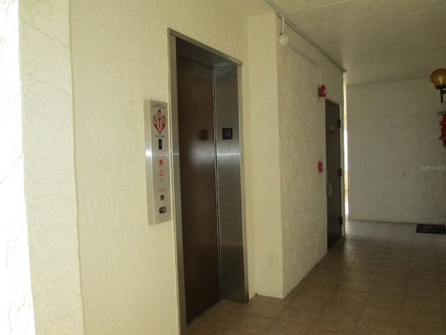 hall with elevator