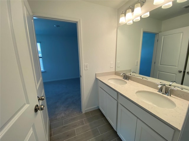 bathroom with vanity