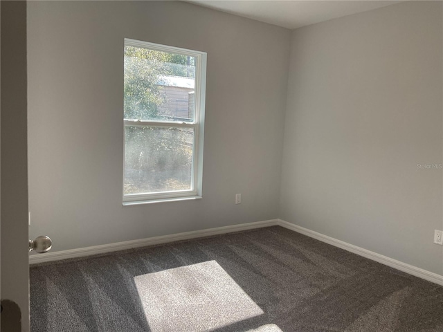 empty room with carpet floors