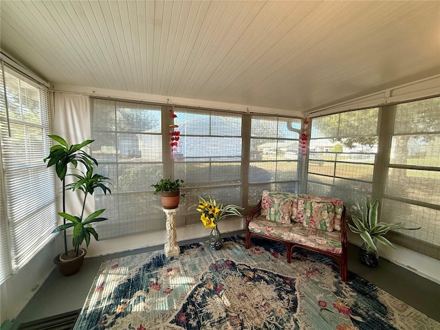 view of sunroom