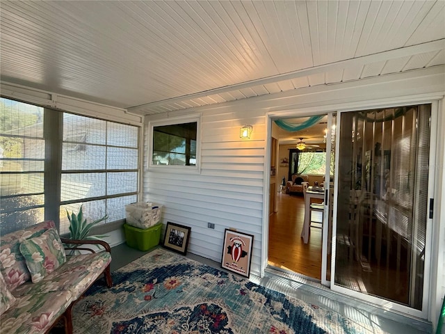 view of sunroom / solarium