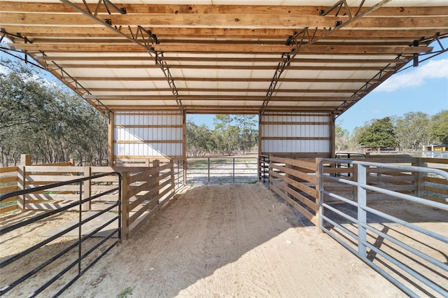 view of stable