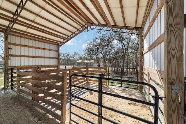 view of stable