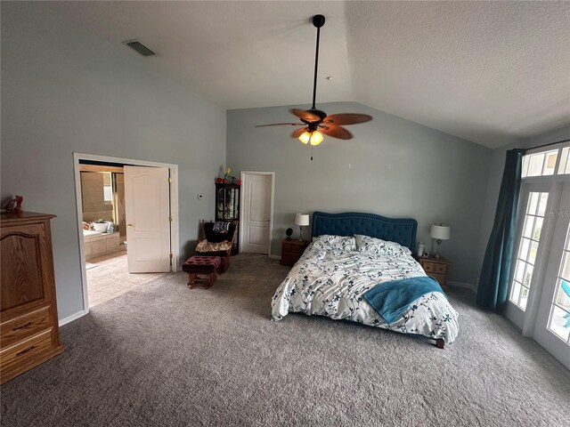 130 Harbour Cove Way, Clermont, FL 34711 - carpeted bedroom featuring ceiling fan and high vaulted ceiling
