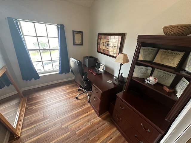 130 Harbour Cove Way, Clermont, FL 34711 - home office featuring light wood-type flooring and baseboards